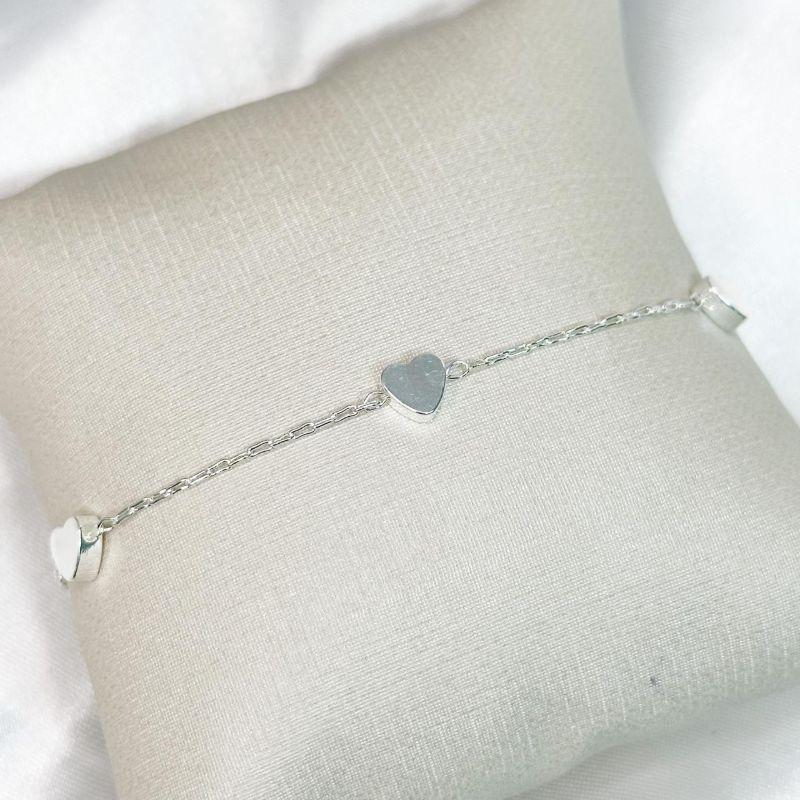 Pulseira Corações Lisos