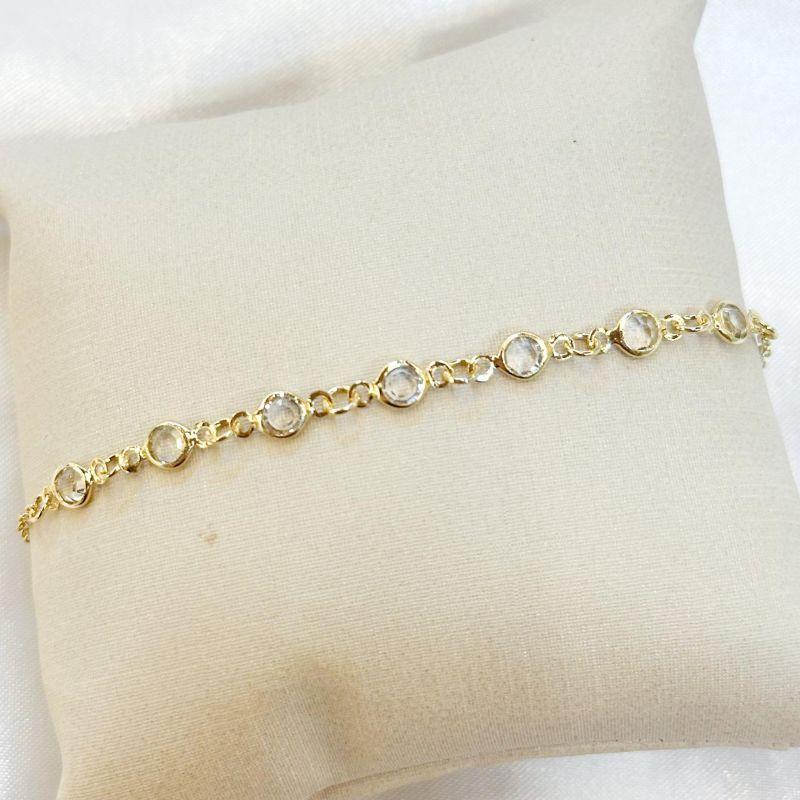 Pulseira Zircônias Redondas