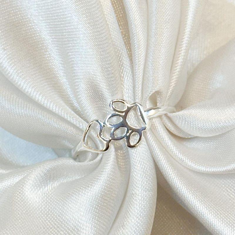 Anel Patinha e Coração Vazado