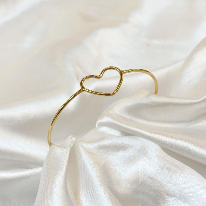 Bracelete Coração Vazado