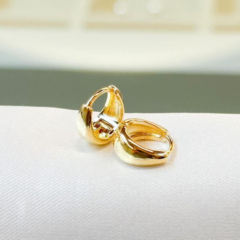 Brinco Argolinha Lisa Gota (P do Trio)