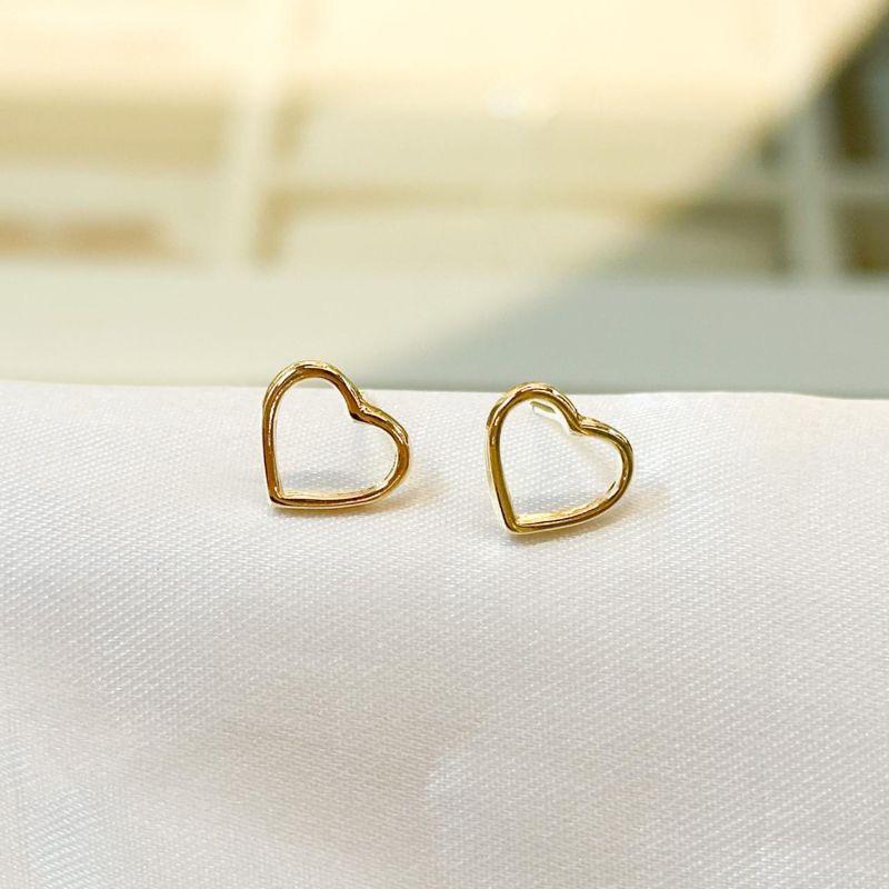 Brinco Coração Vazado