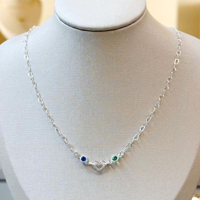 Colar Colorido com Coração