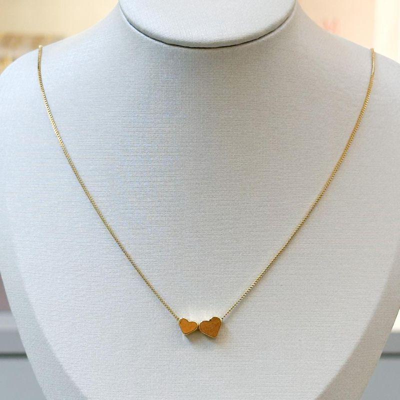 Colar Dois Corações