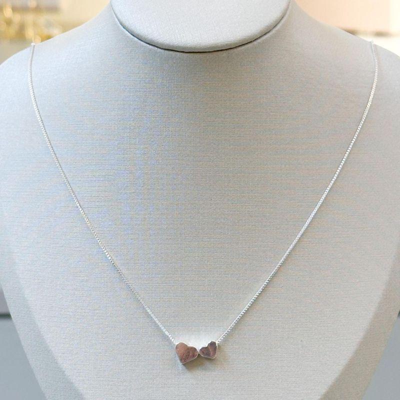 Colar Dois Corações