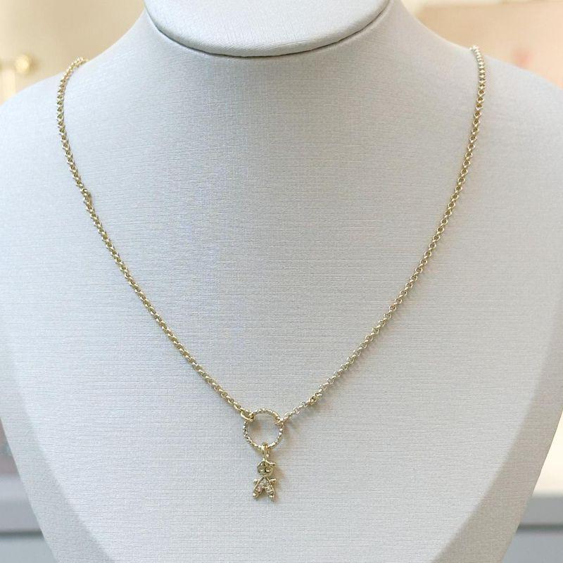 Colar Pingente Circulo Filho