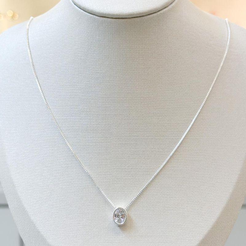 Colar Ponto de Luz Oval