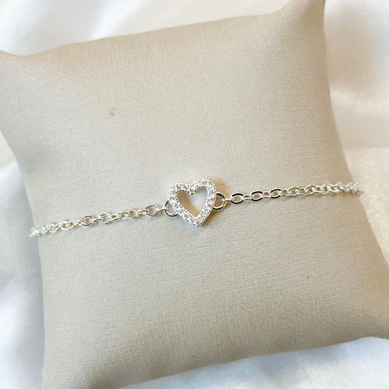 Pulseira Coração Vazado