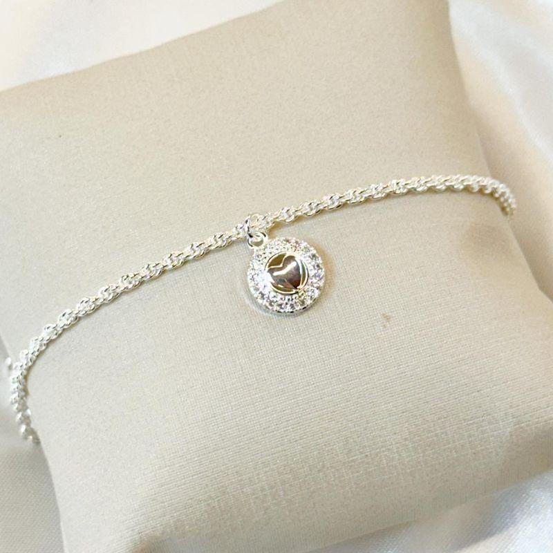 Pulseira Cordão Baiano com Coração