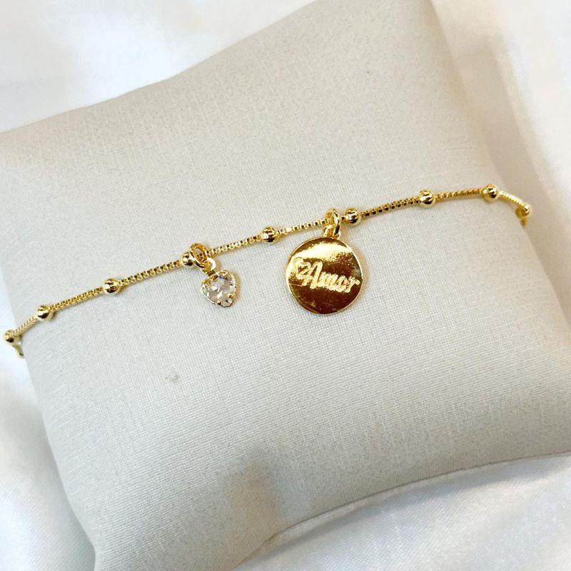 Pulseira Plaquinha Amor