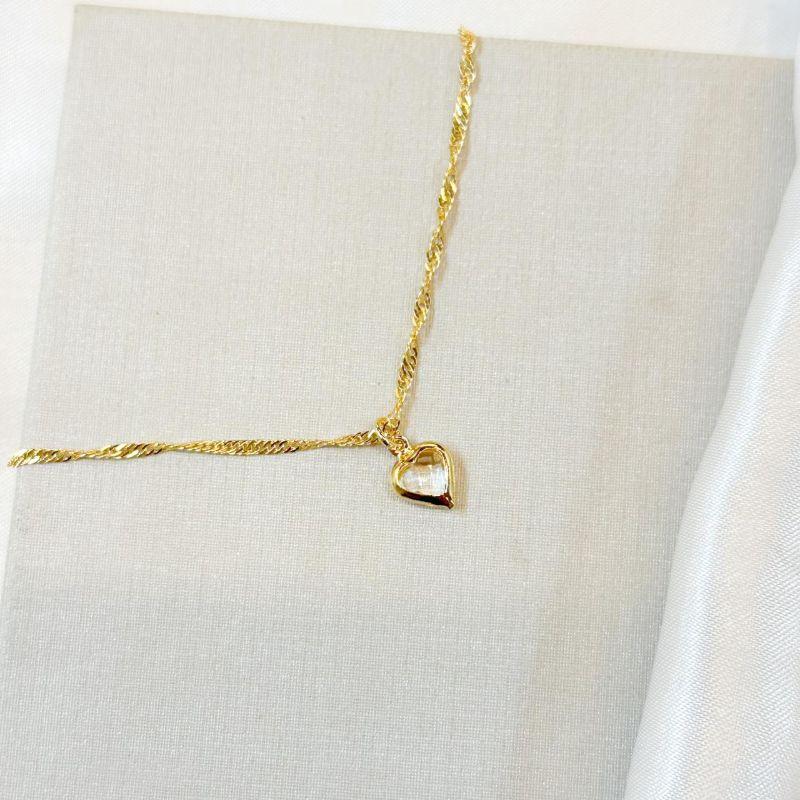 Tornozeleira Coração Zircônia