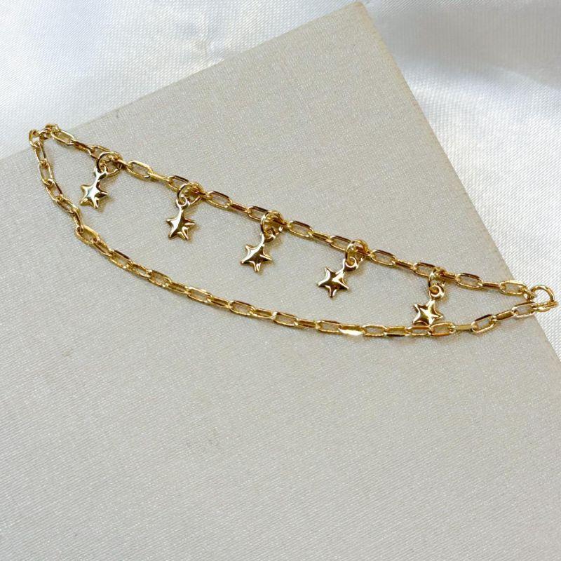 Tornozeleira Estrelas Penduradas