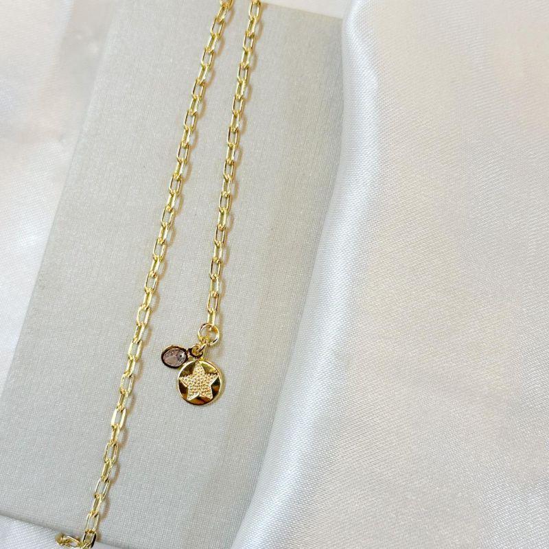 Tornozeleira Plaquinha Estrela