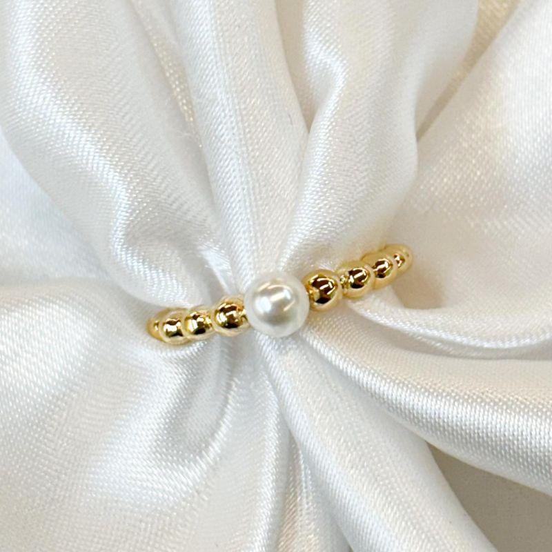 Anel Bolinhas Pérola