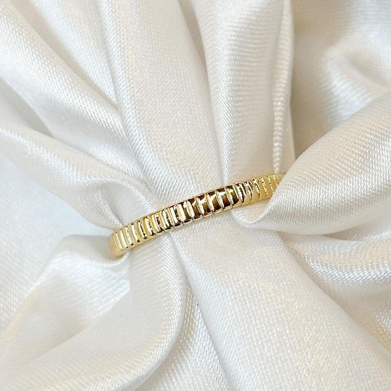 Anel Liso Quadradinhos