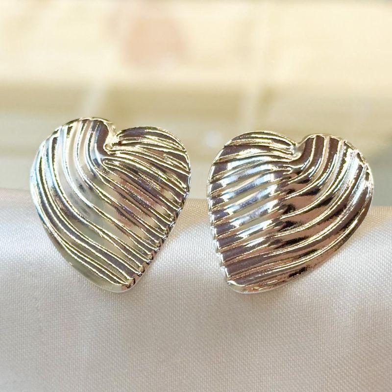 Brinco Coração Camadas