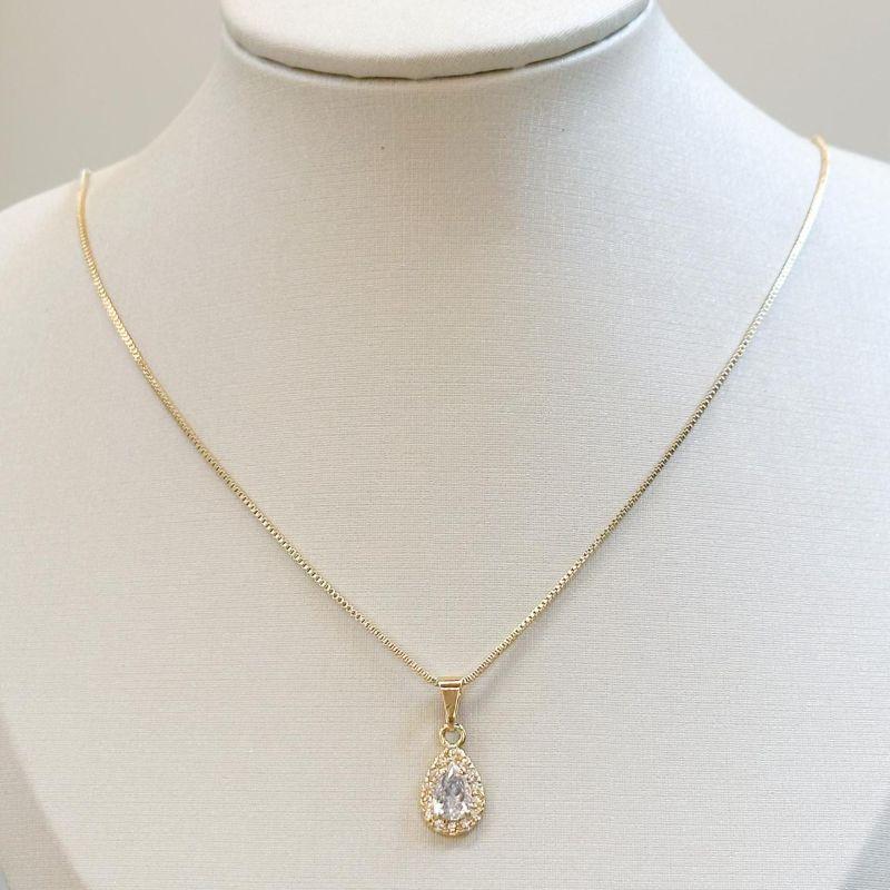 Colar Gota Cravejada