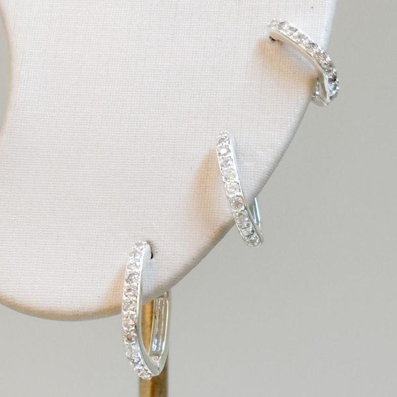 Trio Argolinha Fina Cravejada