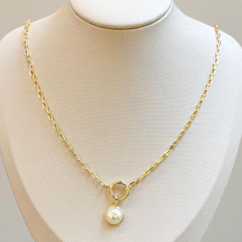 Colar Pérola Fecho Boia
