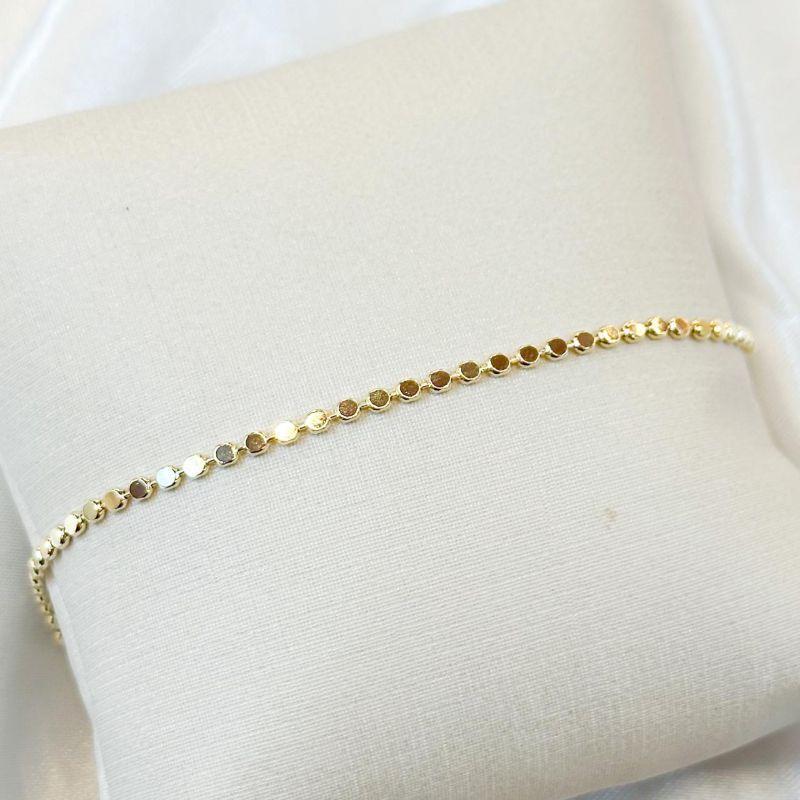 Pulseira Bolinha Achatada