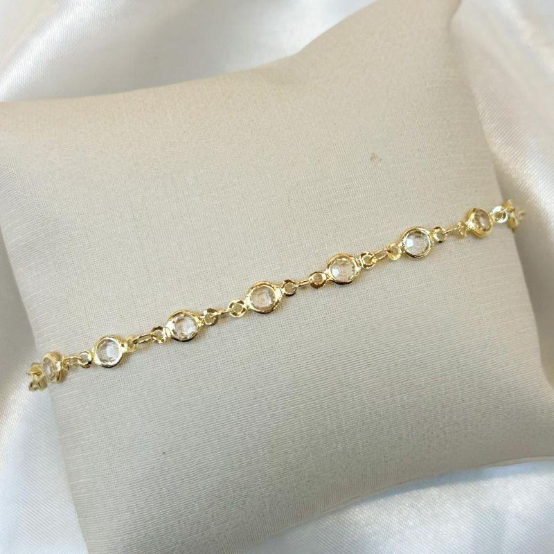 Pulseira Zircônia Redonda