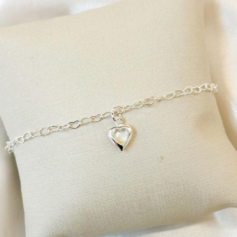 Pulseira Coração Zircônia